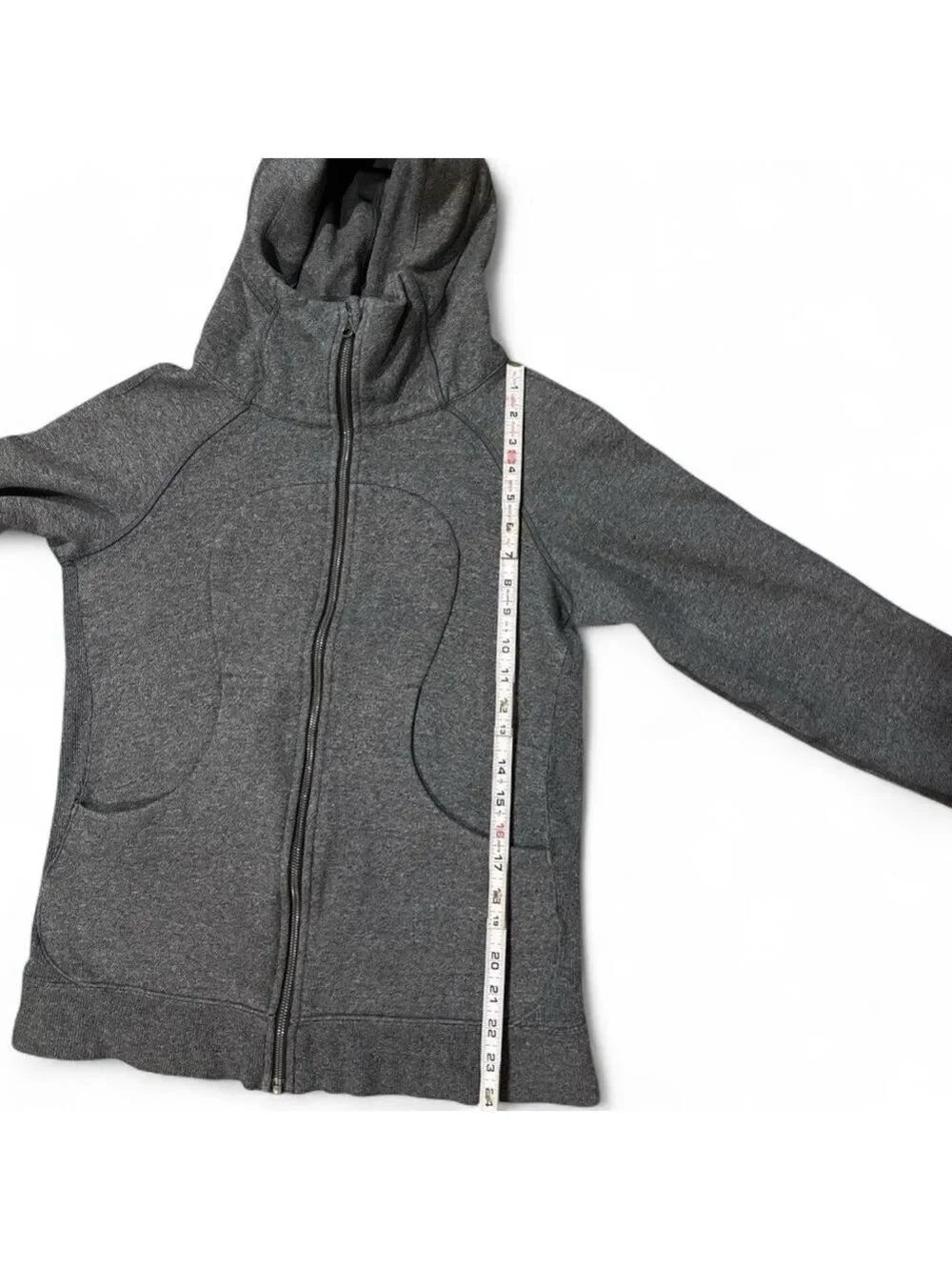 Lululemon Scuba Full Zip Hoodie Heather Gray Women's Size 10